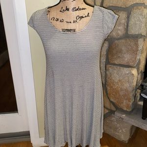 Black and white striped AE dress